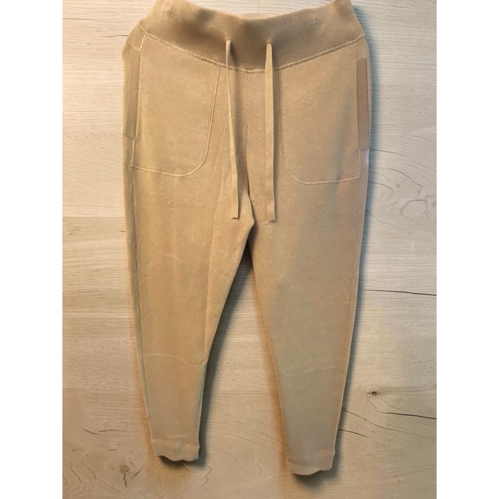 Rhone Daybreak Sweater Jogger Camel Heather Knit Loungewear Pants Womens S NWT